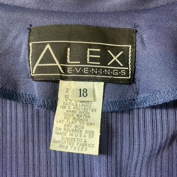 Alex Evenings Dressy Sparkle/Shimmer Statement Jacket Sz 18 Purple #222P - Picture 9 of 9